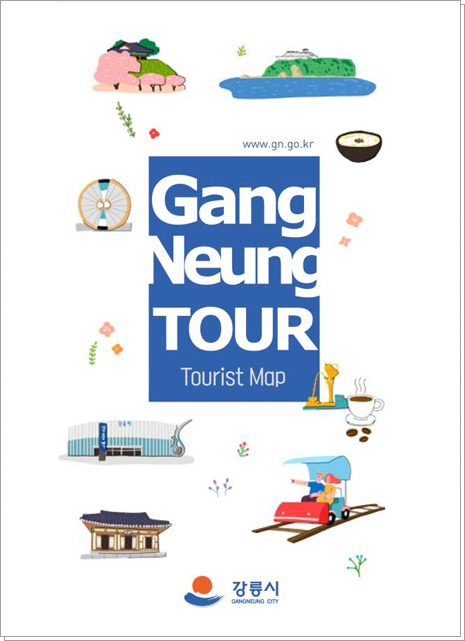 Titelbild der Gangneung-Stadt-Touristenkarte